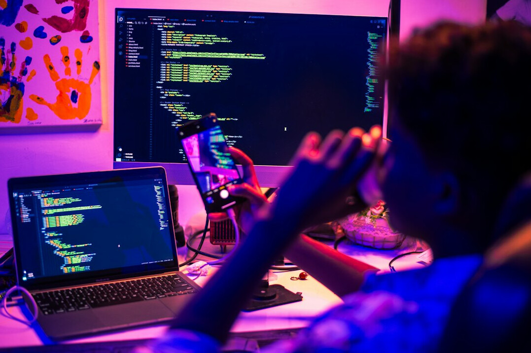 successful programmer celebrating