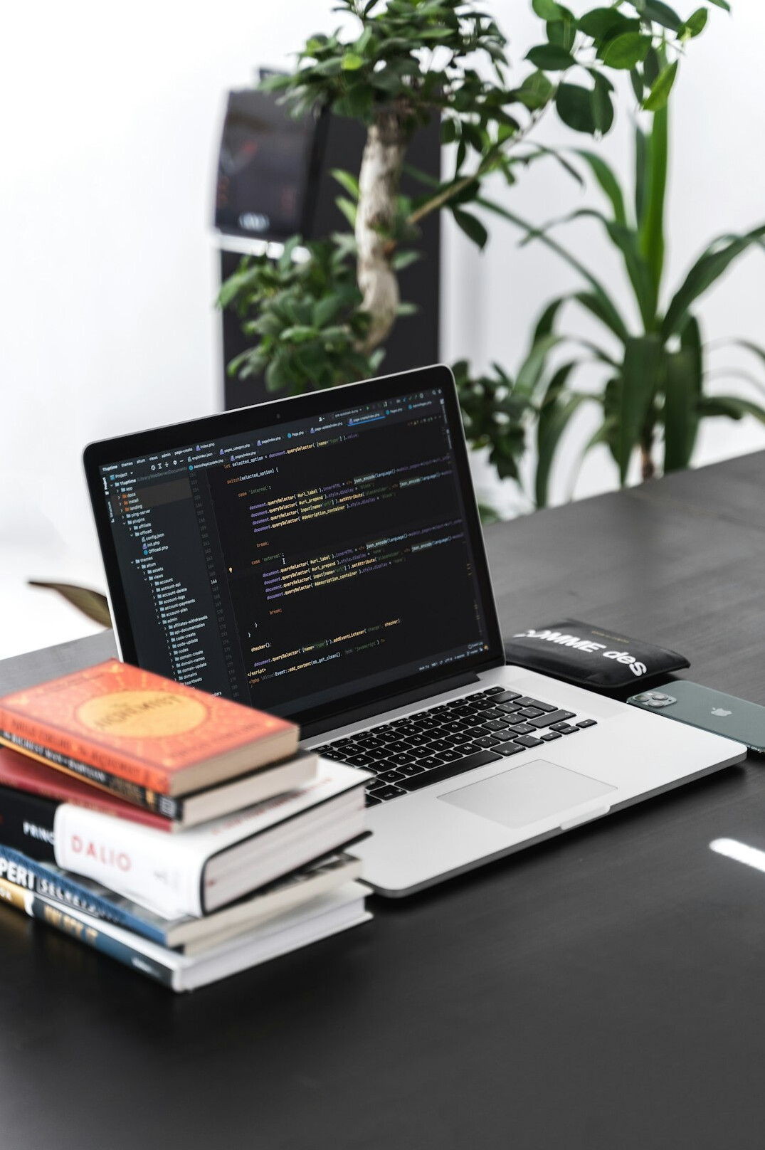 beginner learning programming on laptop